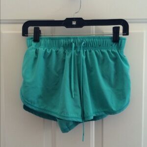 Teal Cotton‎ On Shorts